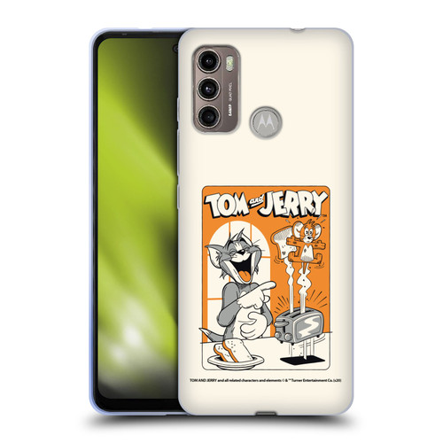 Tom and Jerry Illustration Laugh And Toasted Soft Gel Case for Motorola Moto G60 / Moto G40 Fusion