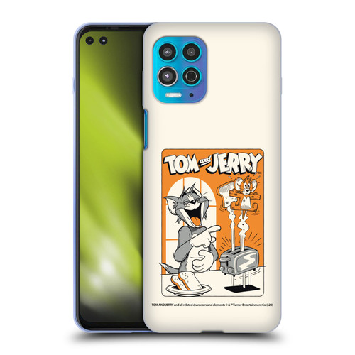 Tom and Jerry Illustration Laugh And Toasted Soft Gel Case for Motorola Moto G100