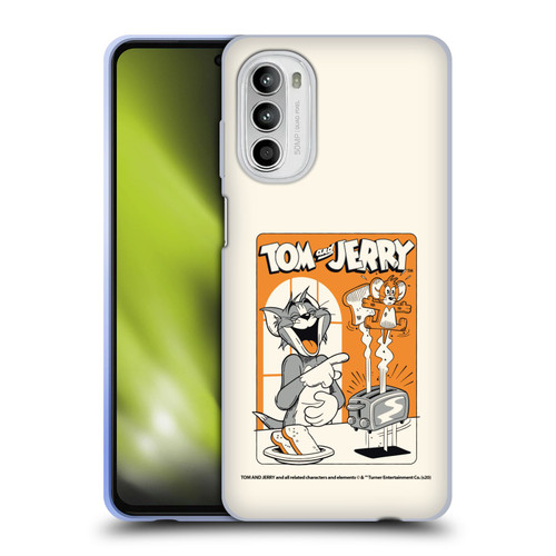 Tom and Jerry Illustration Laugh And Toasted Soft Gel Case for Motorola Moto G52