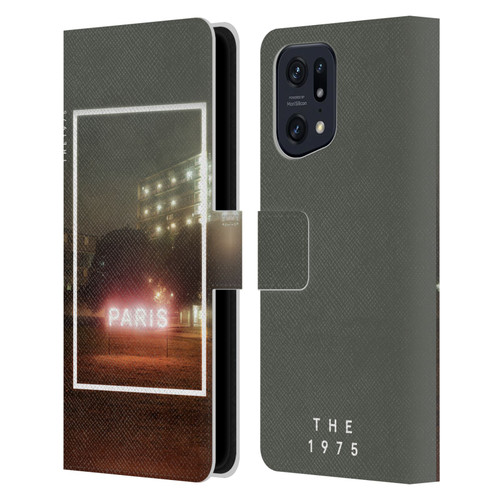 The 1975 Songs Paris Leather Book Wallet Case Cover For OPPO Find X5