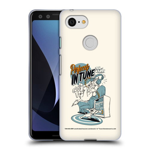 Tom and Jerry Illustration Perfectly In Tune Soft Gel Case for Google Pixel 3