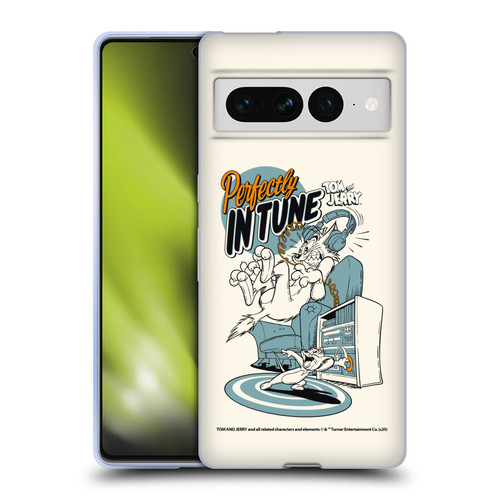 Tom and Jerry Illustration Perfectly In Tune Soft Gel Case for Google Pixel 7 Pro