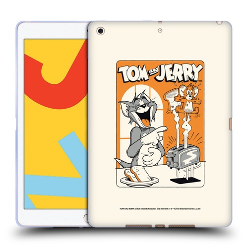 Tom and Jerry Illustration Laugh And Toasted Soft Gel Case for Apple iPad 10.2 2019/2020/2021