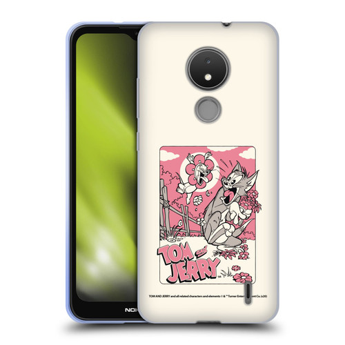 Tom and Jerry Illustration Scary Flower Soft Gel Case for Nokia C21
