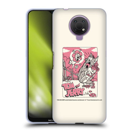 Tom and Jerry Illustration Scary Flower Soft Gel Case for Nokia G10
