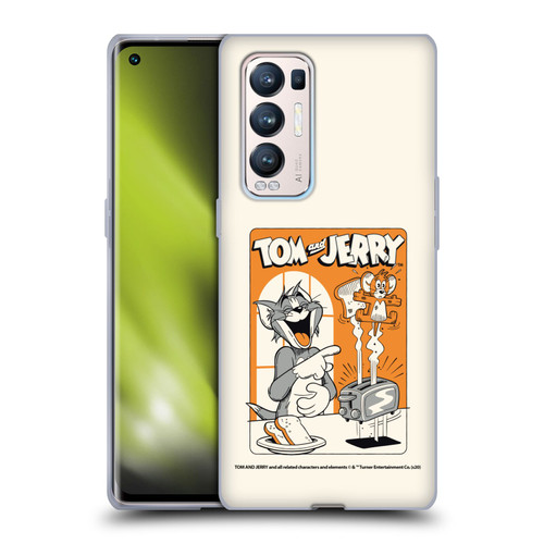 Tom and Jerry Illustration Laugh And Toasted Soft Gel Case for OPPO Find X3 Neo / Reno5 Pro+ 5G