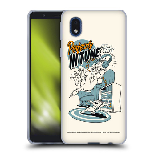 Tom and Jerry Illustration Perfectly In Tune Soft Gel Case for Samsung Galaxy A01 Core (2020)