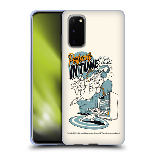 Tom and Jerry Illustration Perfectly In Tune Soft Gel Case for Samsung Galaxy S20 / S20 5G