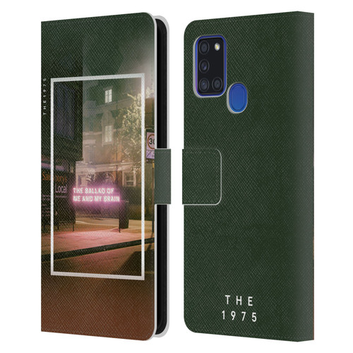 The 1975 Songs The Ballad Of Me And My Brain Leather Book Wallet Case Cover For Samsung Galaxy A21s (2020)