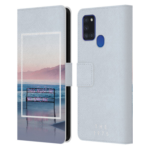 The 1975 Songs This Must Be My Dream Leather Book Wallet Case Cover For Samsung Galaxy A21s (2020)