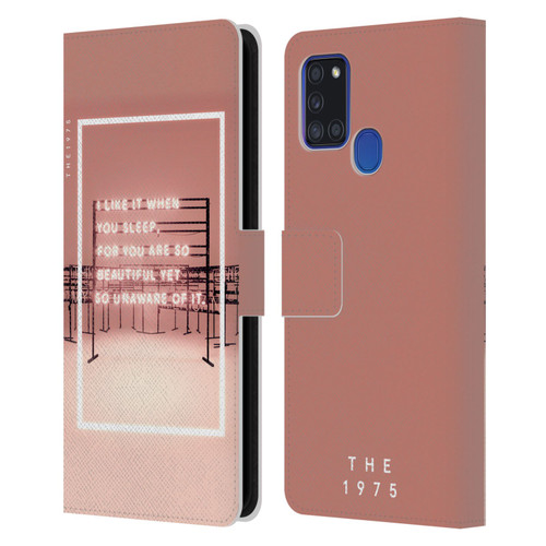 The 1975 Songs I Like It When You Sleep Leather Book Wallet Case Cover For Samsung Galaxy A21s (2020)