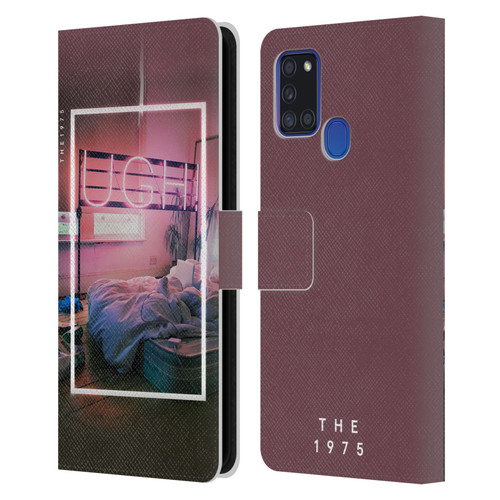 The 1975 Songs Ugh Leather Book Wallet Case Cover For Samsung Galaxy A21s (2020)