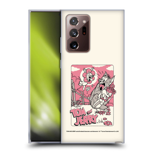 Tom and Jerry Illustration Scary Flower Soft Gel Case for Samsung Galaxy Note20 Ultra / 5G
