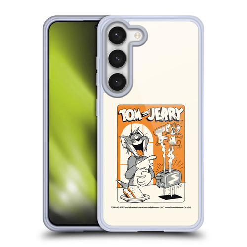 Tom and Jerry Illustration Laugh And Toasted Soft Gel Case for Samsung Galaxy S23 5G