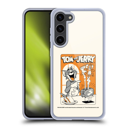 Tom and Jerry Illustration Laugh And Toasted Soft Gel Case for Samsung Galaxy S23+ 5G