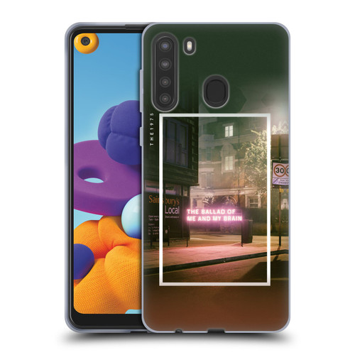 The 1975 Songs The Ballad Of Me And My Brain Soft Gel Case for Samsung Galaxy A21 (2020)
