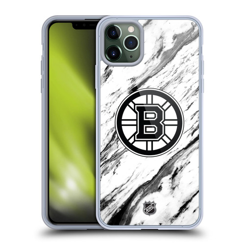 NHL Boston Bruins Marble Soft Gel Case for Apple iPhone 11 Pro Max & MagSafe