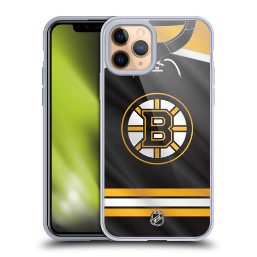 NHL Boston Bruins Jersey Soft Gel Case for Apple iPhone 11 Pro & MagSafe