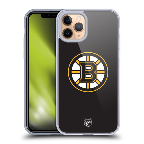 NHL Boston Bruins Plain Soft Gel Case for Apple iPhone 11 Pro & MagSafe