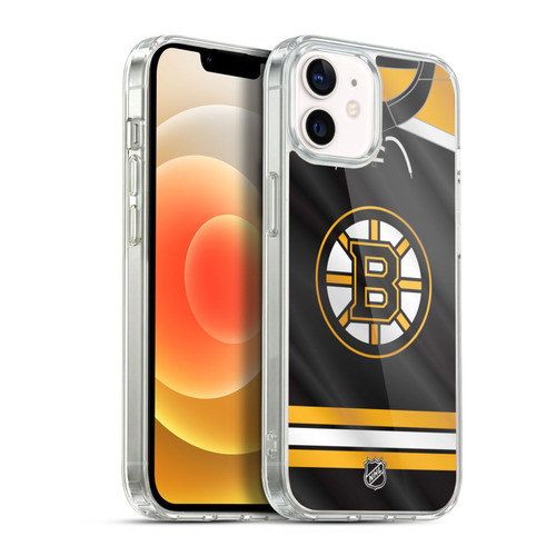 NHL Boston Bruins Jersey Soft Gel Case for Apple iPhone 12 / iPhone 12 Pro & MagSafe