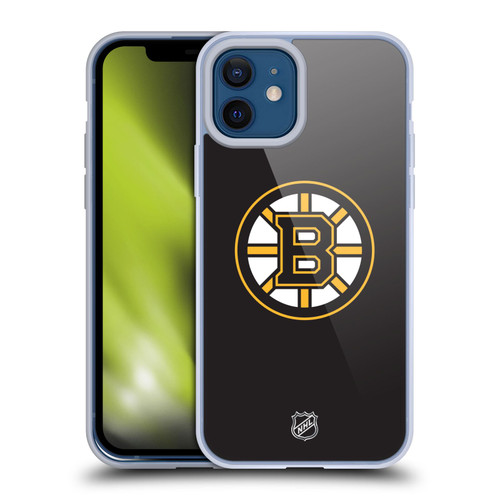 NHL Boston Bruins Plain Soft Gel Case for Apple iPhone 12 / iPhone 12 Pro & MagSafe