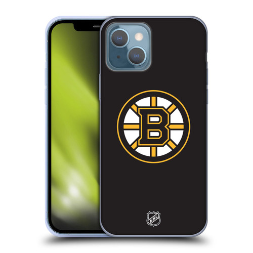 NHL Boston Bruins Plain Soft Gel Case for Apple iPhone 13