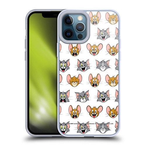 Tom and Jerry Patterns Expressions Soft Gel Case for Apple iPhone 12 Pro Max