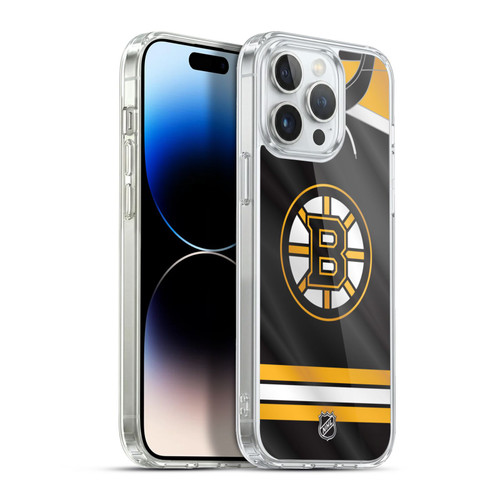 NHL Boston Bruins Jersey Soft Gel Case for Apple iPhone 13 Pro Max & MagSafe