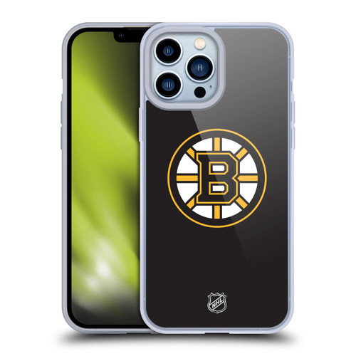 NHL Boston Bruins Plain Soft Gel Case for Apple iPhone 13 Pro Max