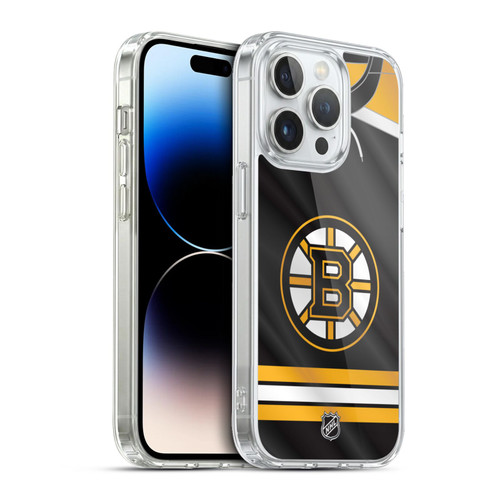 NHL Boston Bruins Jersey Soft Gel Case for Apple iPhone 13 Pro & MagSafe