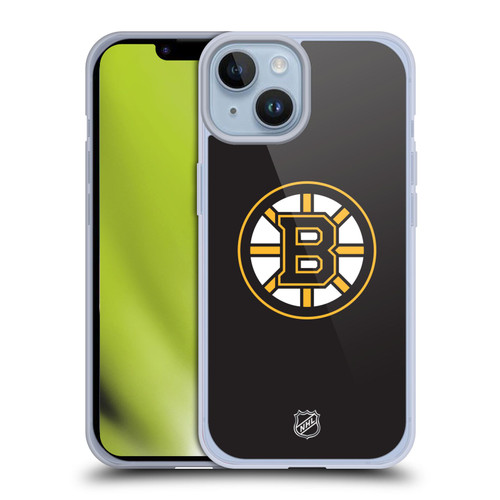 NHL Boston Bruins Plain Soft Gel Case for Apple iPhone 14