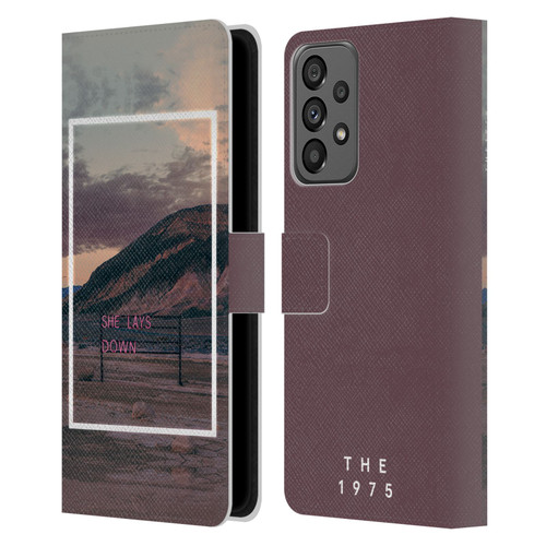 The 1975 Songs She Lays Down Leather Book Wallet Case Cover For Samsung Galaxy A73 5G (2022)