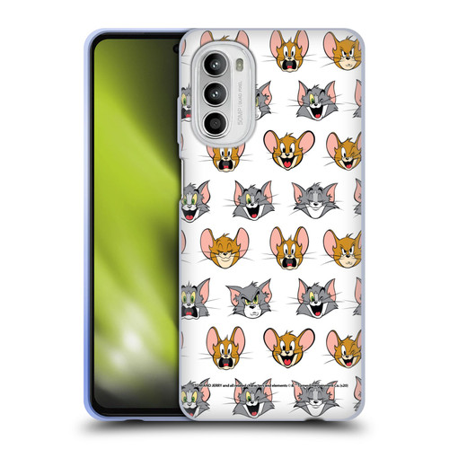 Tom and Jerry Patterns Expressions Soft Gel Case for Motorola Moto G52
