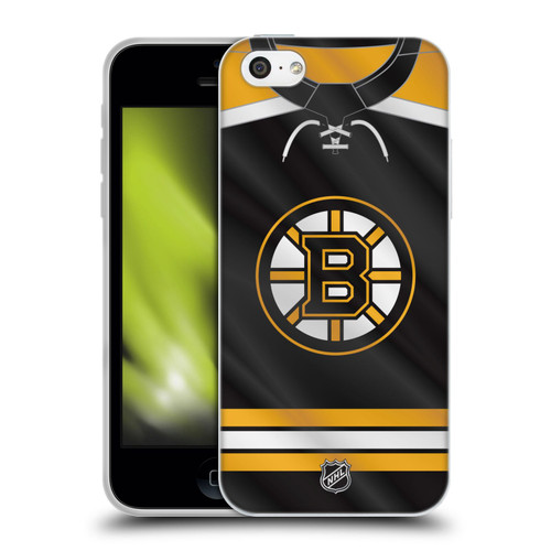 NHL Boston Bruins Jersey Soft Gel Case for Apple iPhone 5c