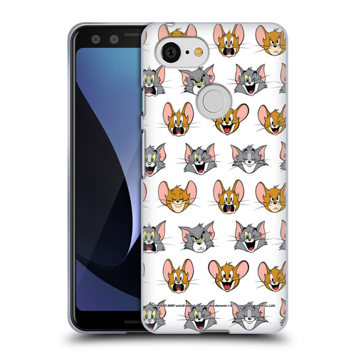 Tom and Jerry Patterns Expressions Soft Gel Case for Google Pixel 3