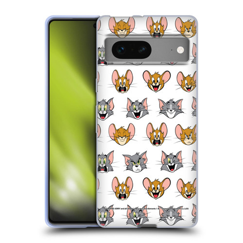 Tom and Jerry Patterns Expressions Soft Gel Case for Google Pixel 7