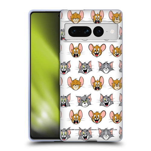 Tom and Jerry Patterns Expressions Soft Gel Case for Google Pixel 7 Pro