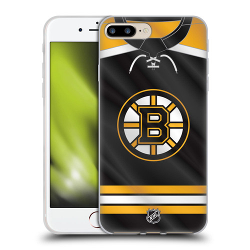 NHL Boston Bruins Jersey Soft Gel Case for Apple iPhone 7 Plus / iPhone 8 Plus & MagSafe