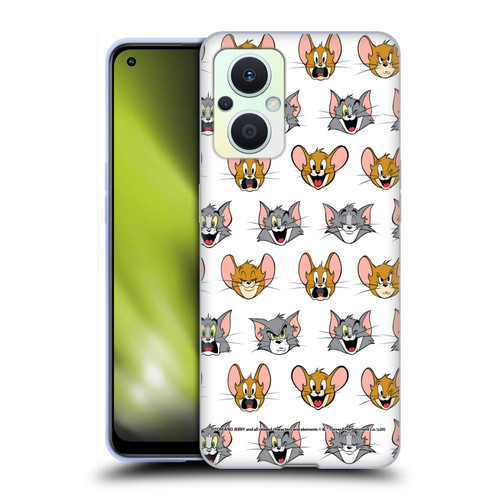 Tom and Jerry Patterns Expressions Soft Gel Case for OPPO Reno8 Lite