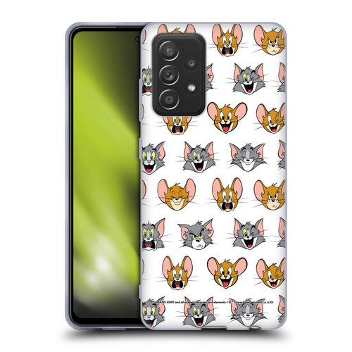 Tom and Jerry Patterns Expressions Soft Gel Case for Samsung Galaxy A52 / A52s / 5G (2021)
