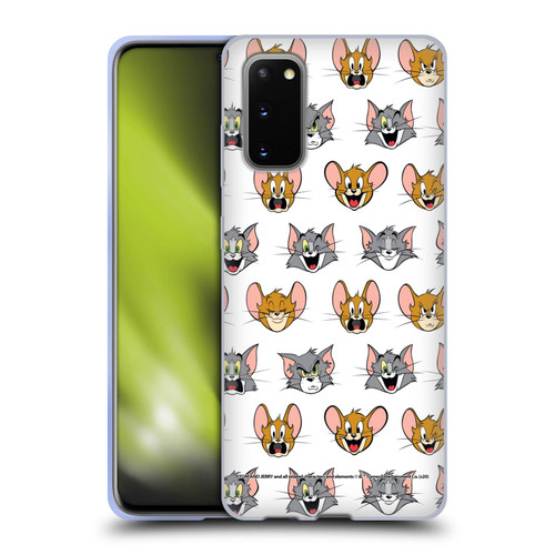 Tom and Jerry Patterns Expressions Soft Gel Case for Samsung Galaxy S20 / S20 5G