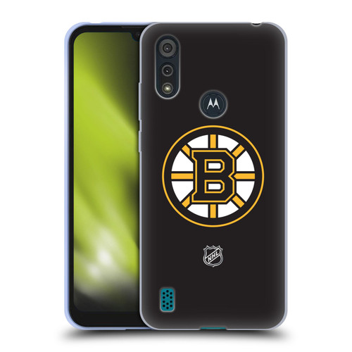 NHL Boston Bruins Plain Soft Gel Case for Motorola Moto E6s (2020)