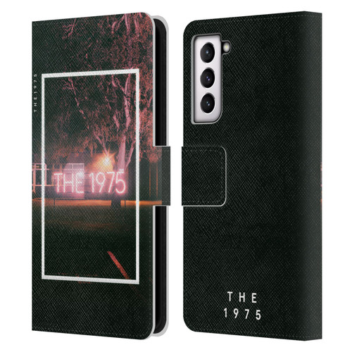 The 1975 Songs Neon Sign Logo Leather Book Wallet Case Cover For Samsung Galaxy S21 5G