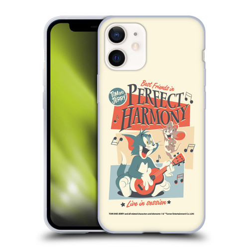 Tom and Jerry Retro Perfect Harmony Soft Gel Case for Apple iPhone 12 Mini