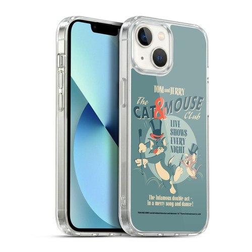 Tom and Jerry Retro Cat & Mouse Club Soft Gel Case for Apple iPhone 13