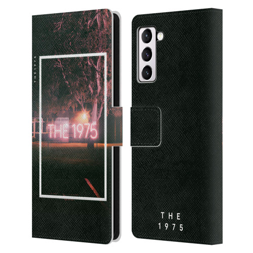 The 1975 Songs Neon Sign Logo Leather Book Wallet Case Cover For Samsung Galaxy S21+ 5G