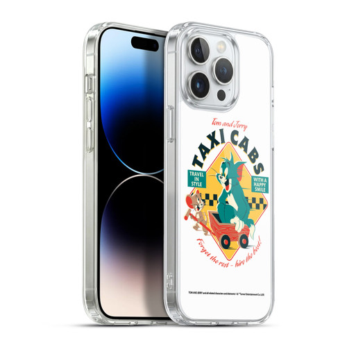 Tom and Jerry Retro Taxi Cabs Soft Gel Case for Apple iPhone 13 Pro Max & MagSafe
