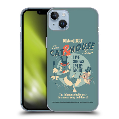 Tom and Jerry Retro Cat & Mouse Club Soft Gel Case for Apple iPhone 14 Plus