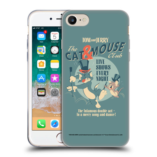 Tom and Jerry Retro Cat & Mouse Club Soft Gel Case for Apple iPhone 7 / 8 / SE 2020 & 2022