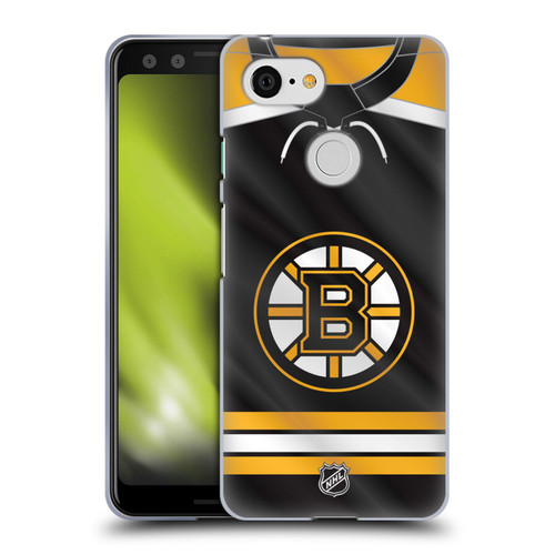 NHL Boston Bruins Jersey Soft Gel Case for Google Pixel 3